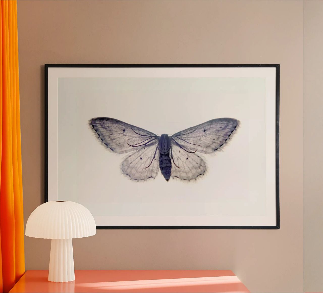 Butterfly in Blue Poster von cafelab