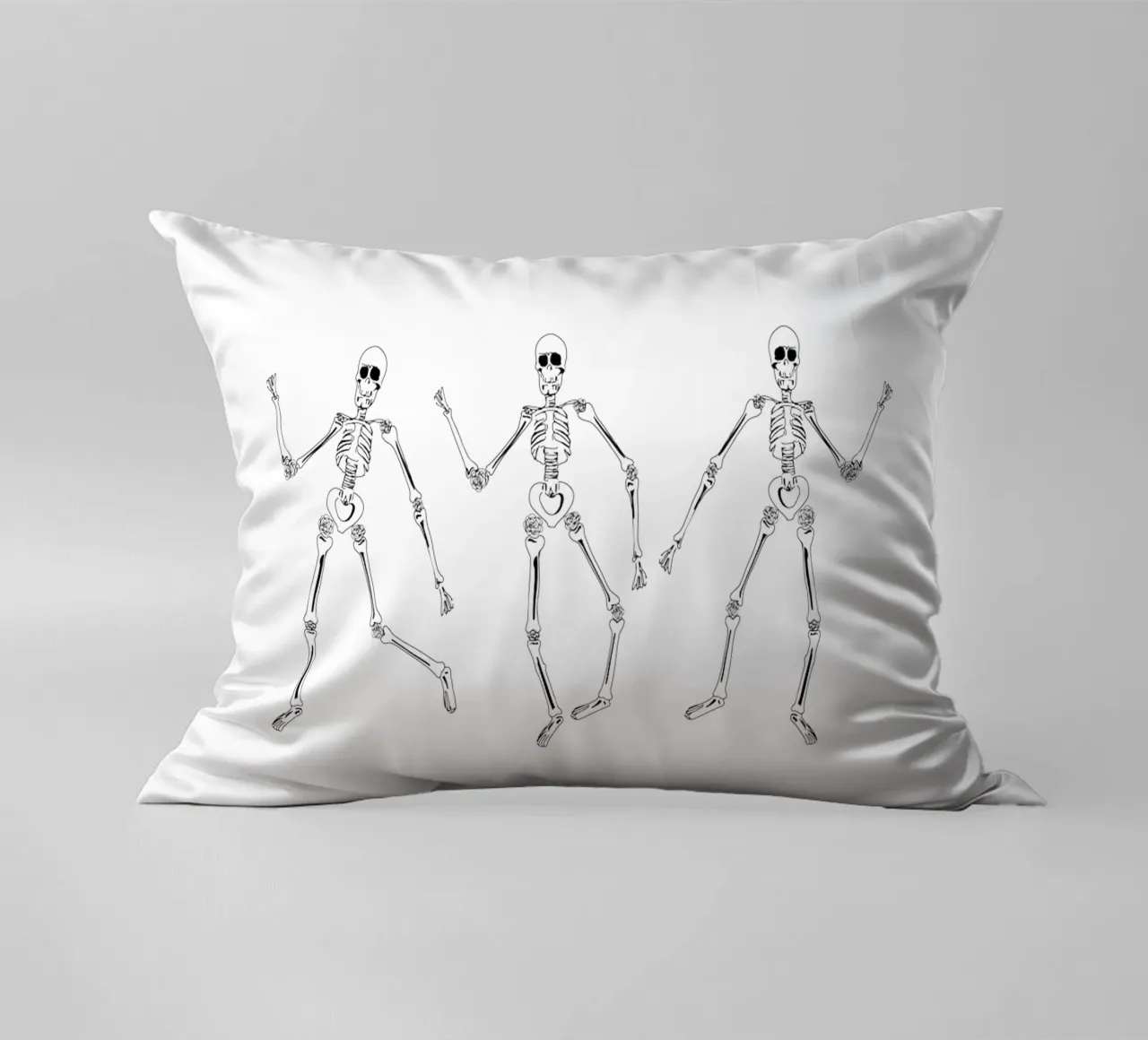 Dancing Skeletons cuscino da anisillustration