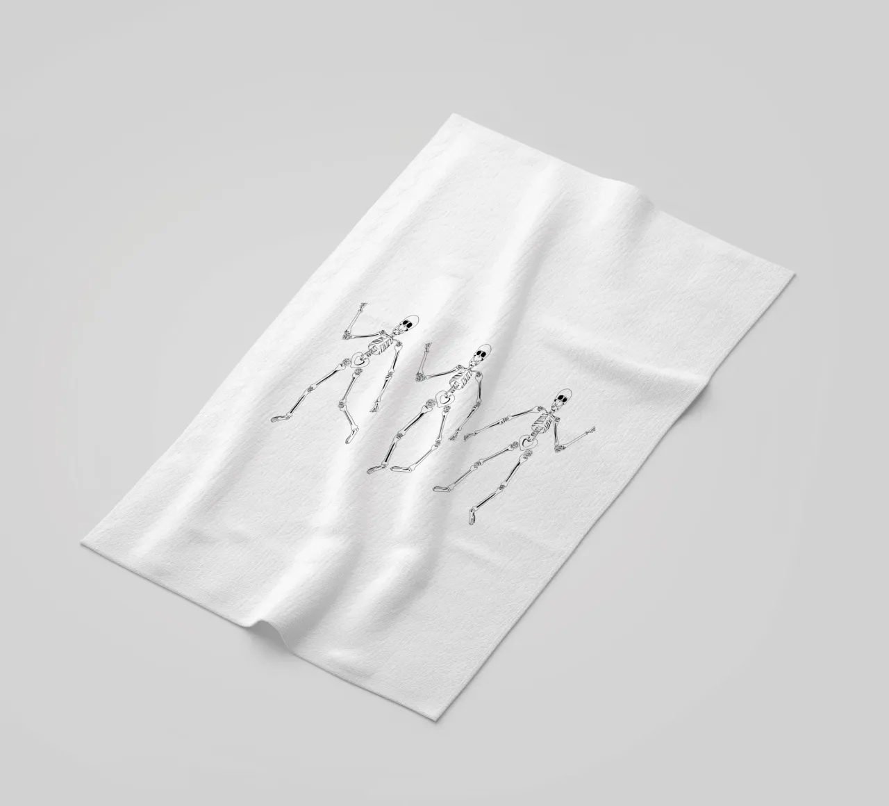 Dancing Skeletons telo mare da anisillustration