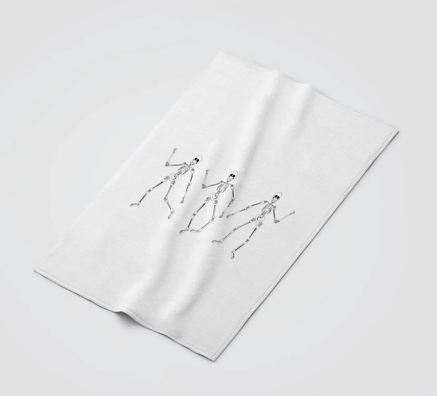 Dancing Skeletons fleece blanket by anisillustration