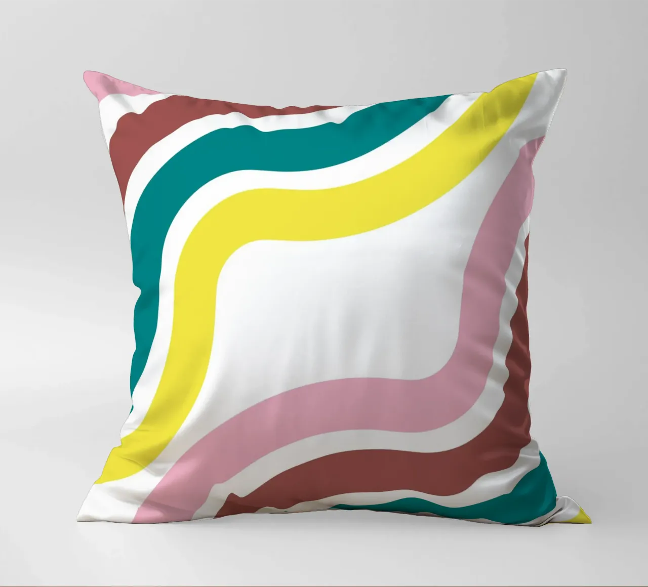 Waves vagues funky decorative cushion by cim_art