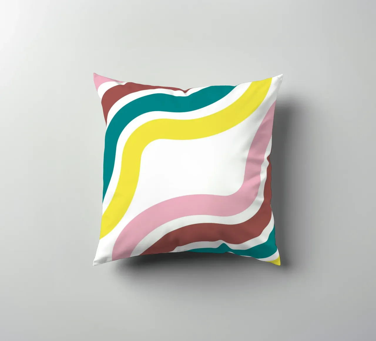 Waves vagues funky decorative cushion by cim_art