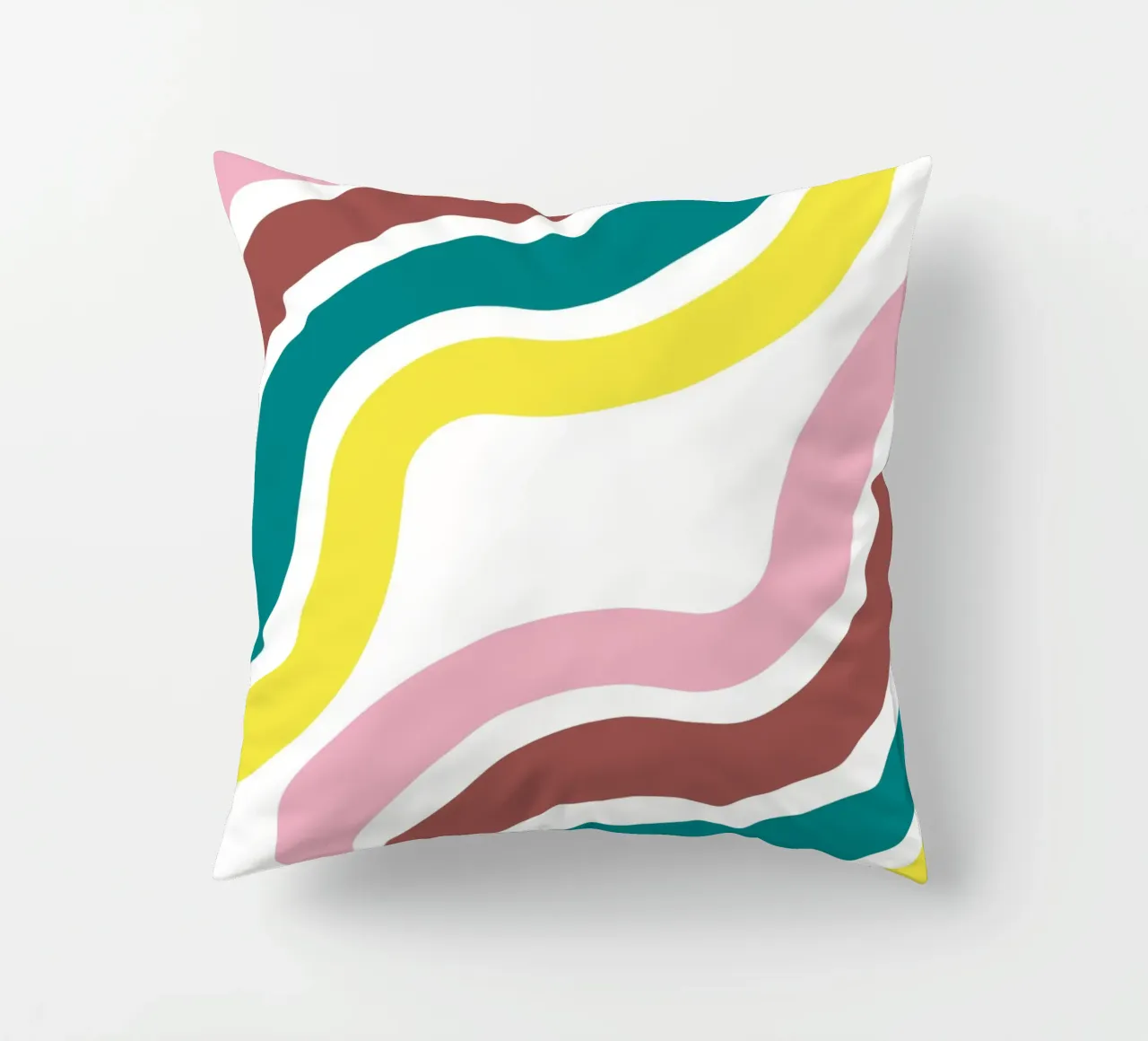 Waves vagues funky decorative cushion by cim_art