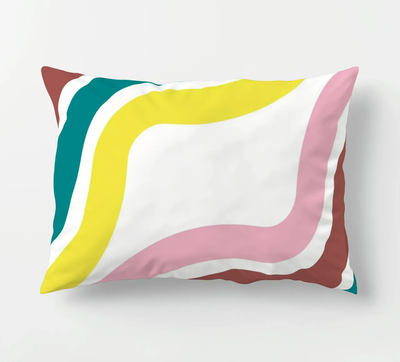 Waves vagues funky decorative cushion by cim_art