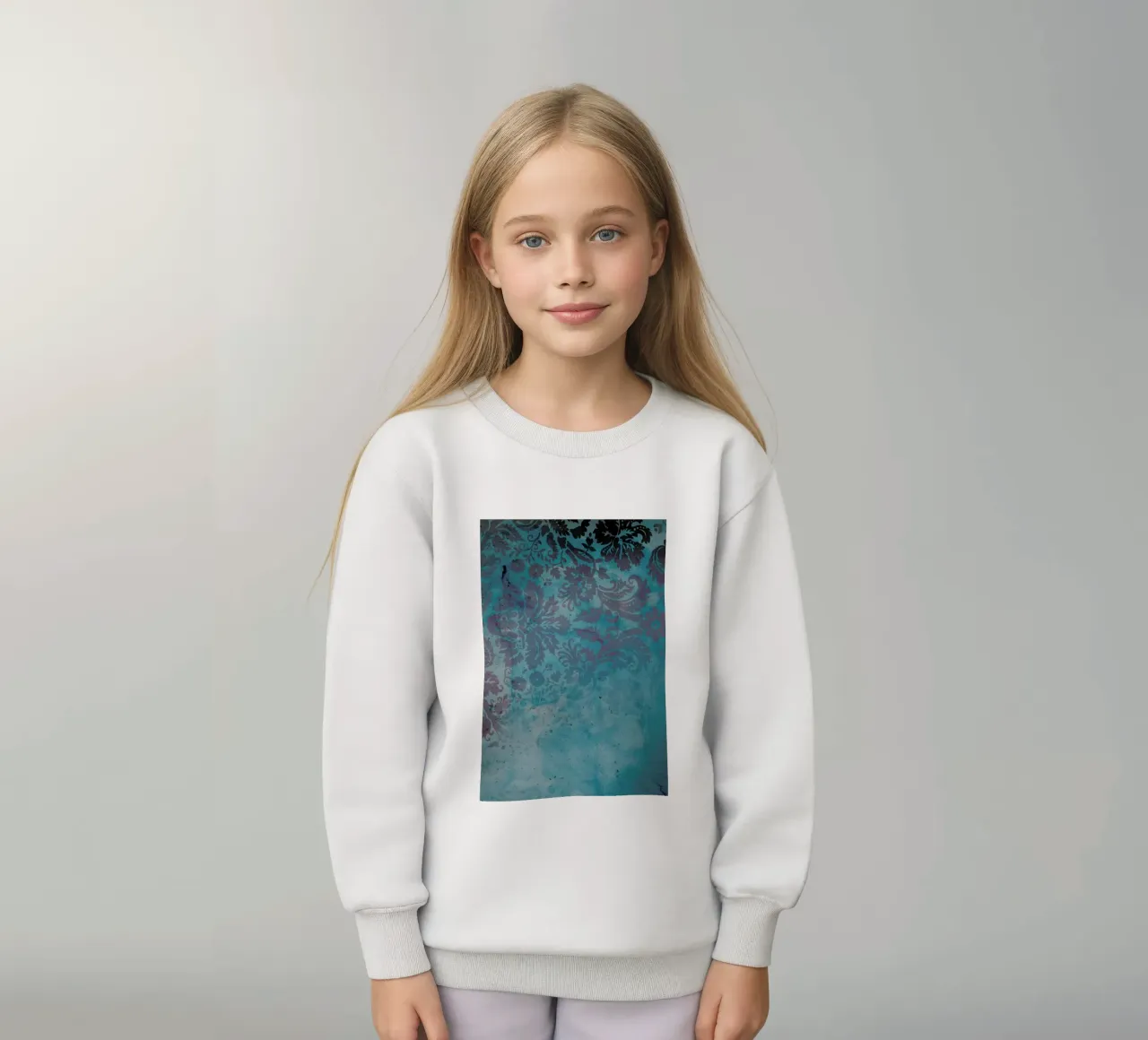 Grunge Damask felpa bambino da cafelab
