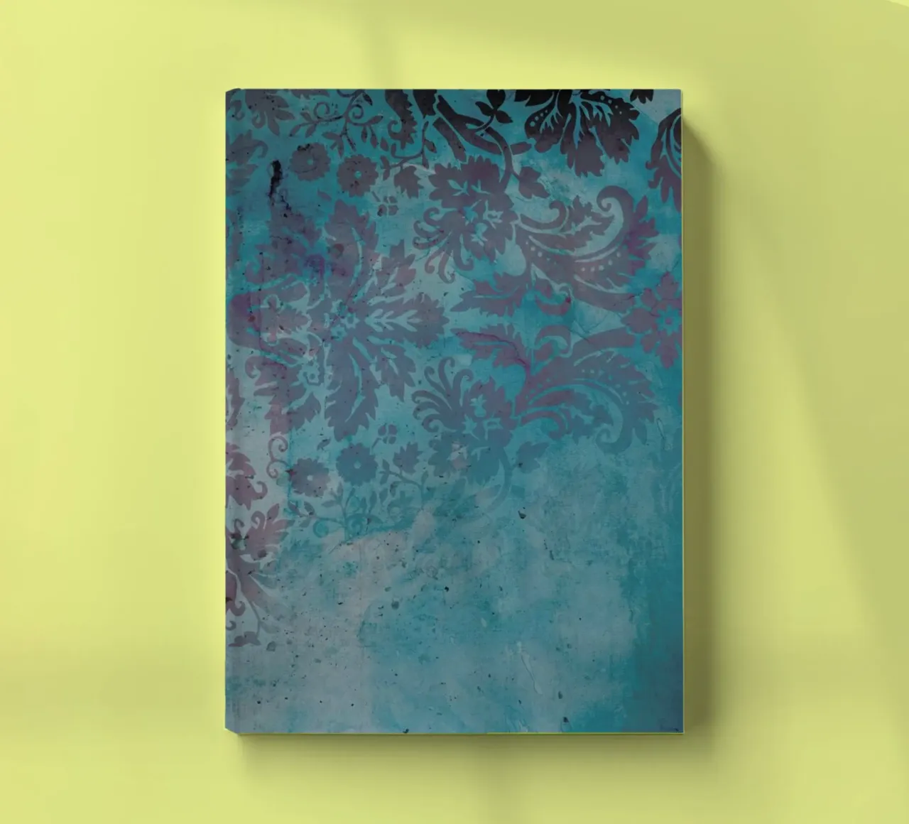 Grunge Damask cuaderno de cafelab