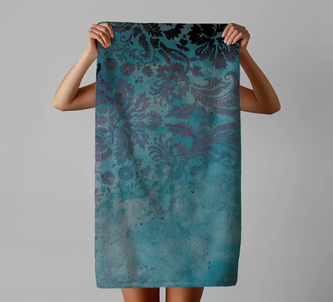 Grunge Damask Handtuch von cafelab