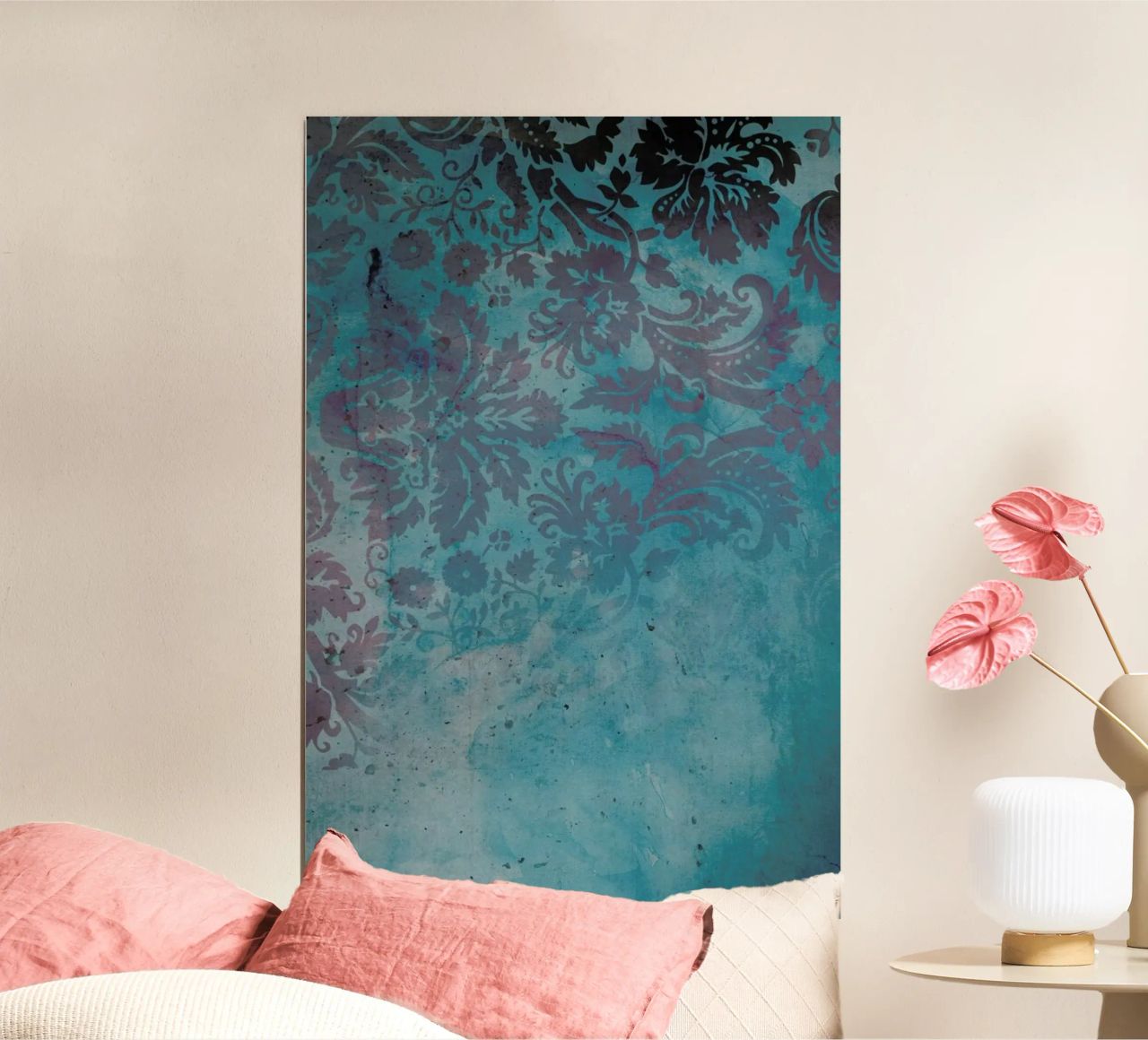 Grunge Damask poster by cafelab