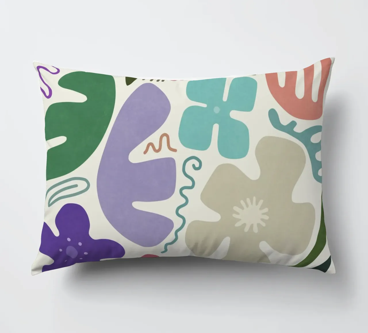 Floral Shapes decorative cushion by amini54