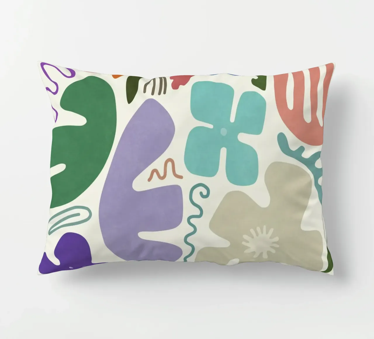 Floral Shapes decorative cushion by amini54
