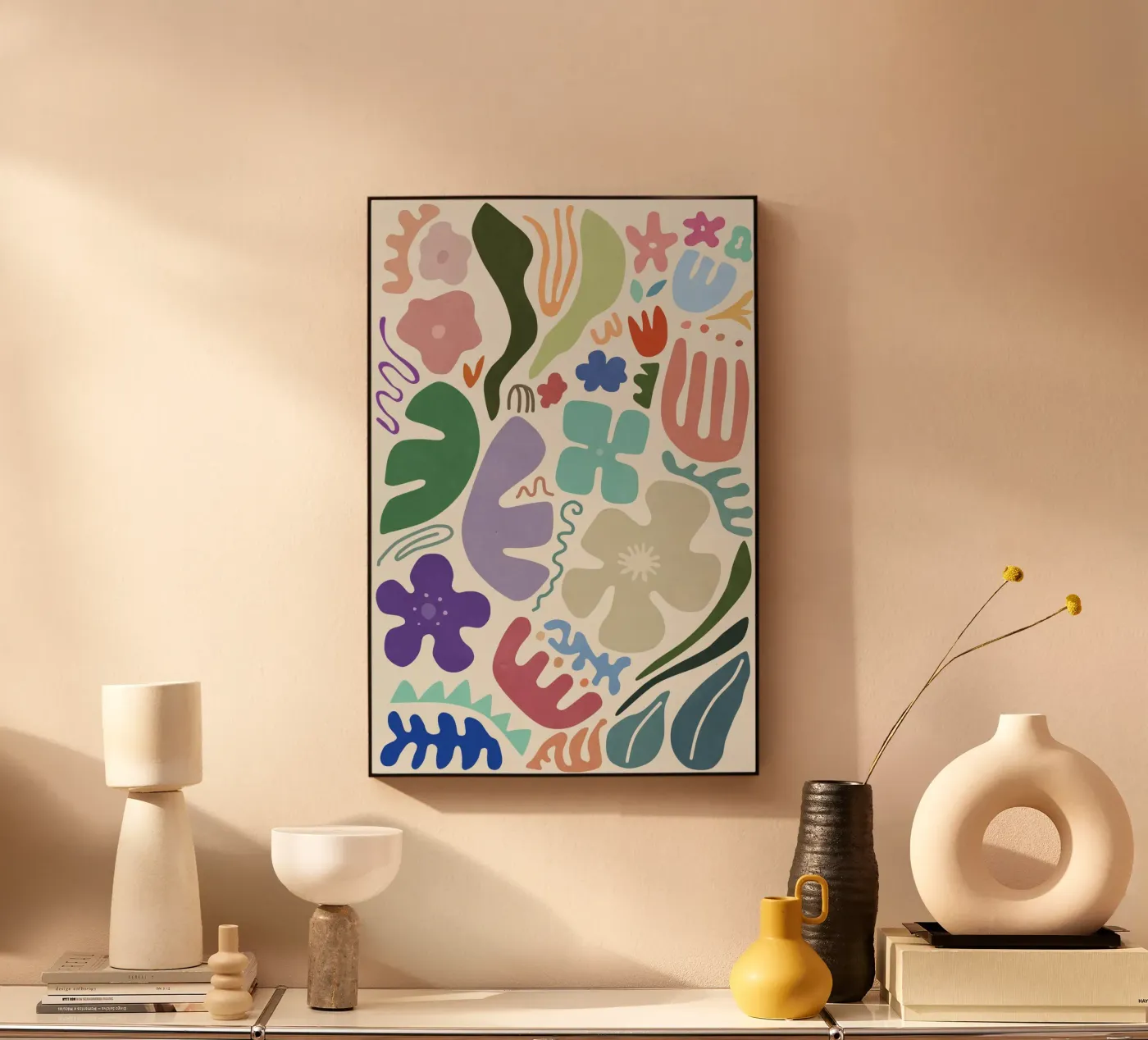 Floral Shapes acrylic glass by amini54