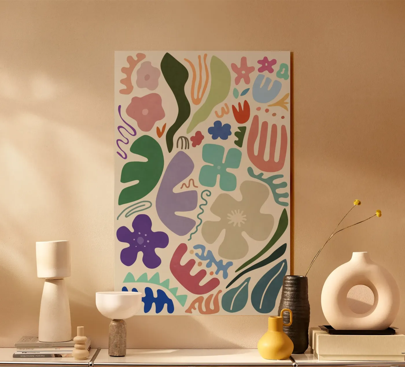 Floral Shapes acrylic glass by amini54