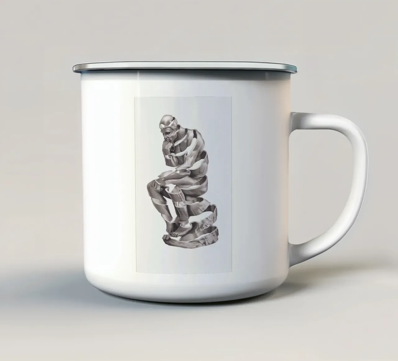 Ricordare il tempo tazza in smalto da Artascy Art