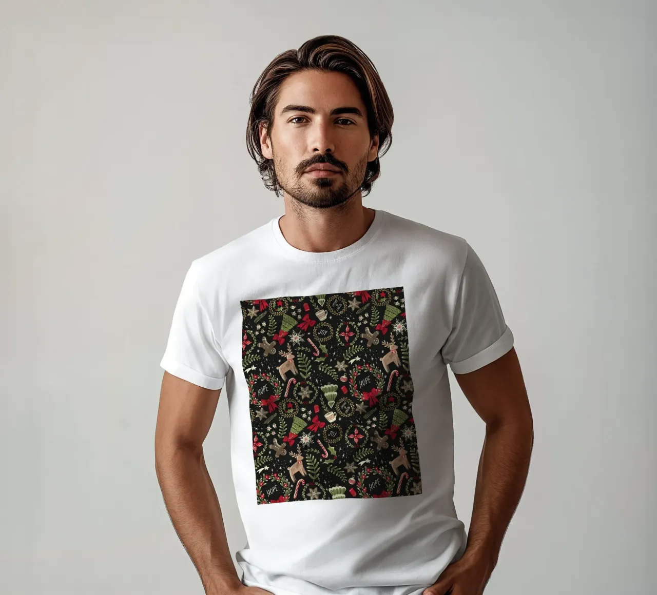 Magical Christmas Pattern t-shirt da anisillustration