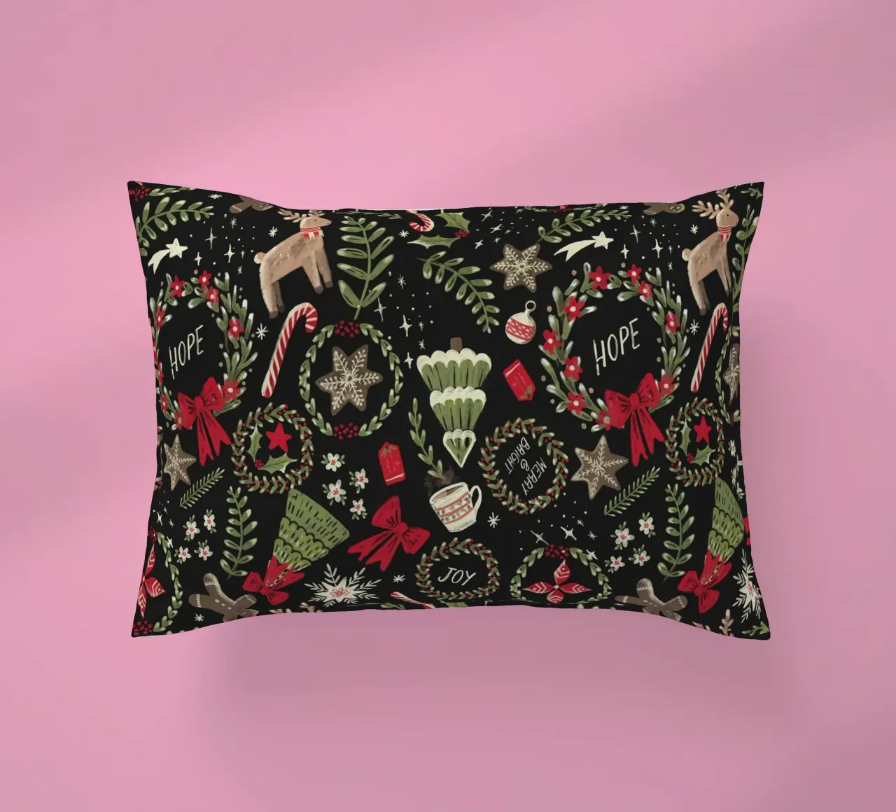 Magical Christmas Pattern cuscino da anisillustration