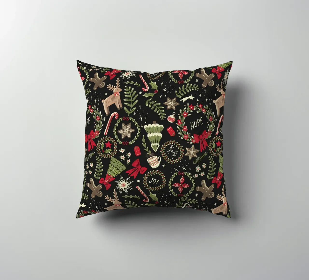 Magical Christmas Pattern cuscino da anisillustration