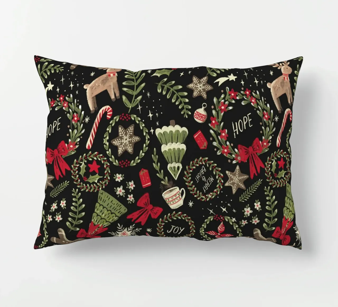 Magical Christmas Pattern cuscino da anisillustration