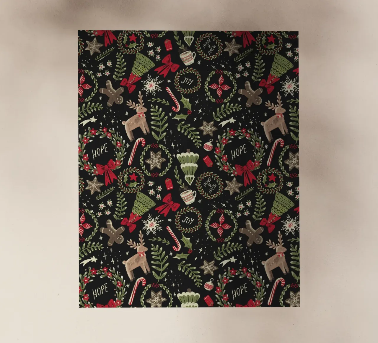 Magical Christmas Pattern pellicola backlit da anisillustration