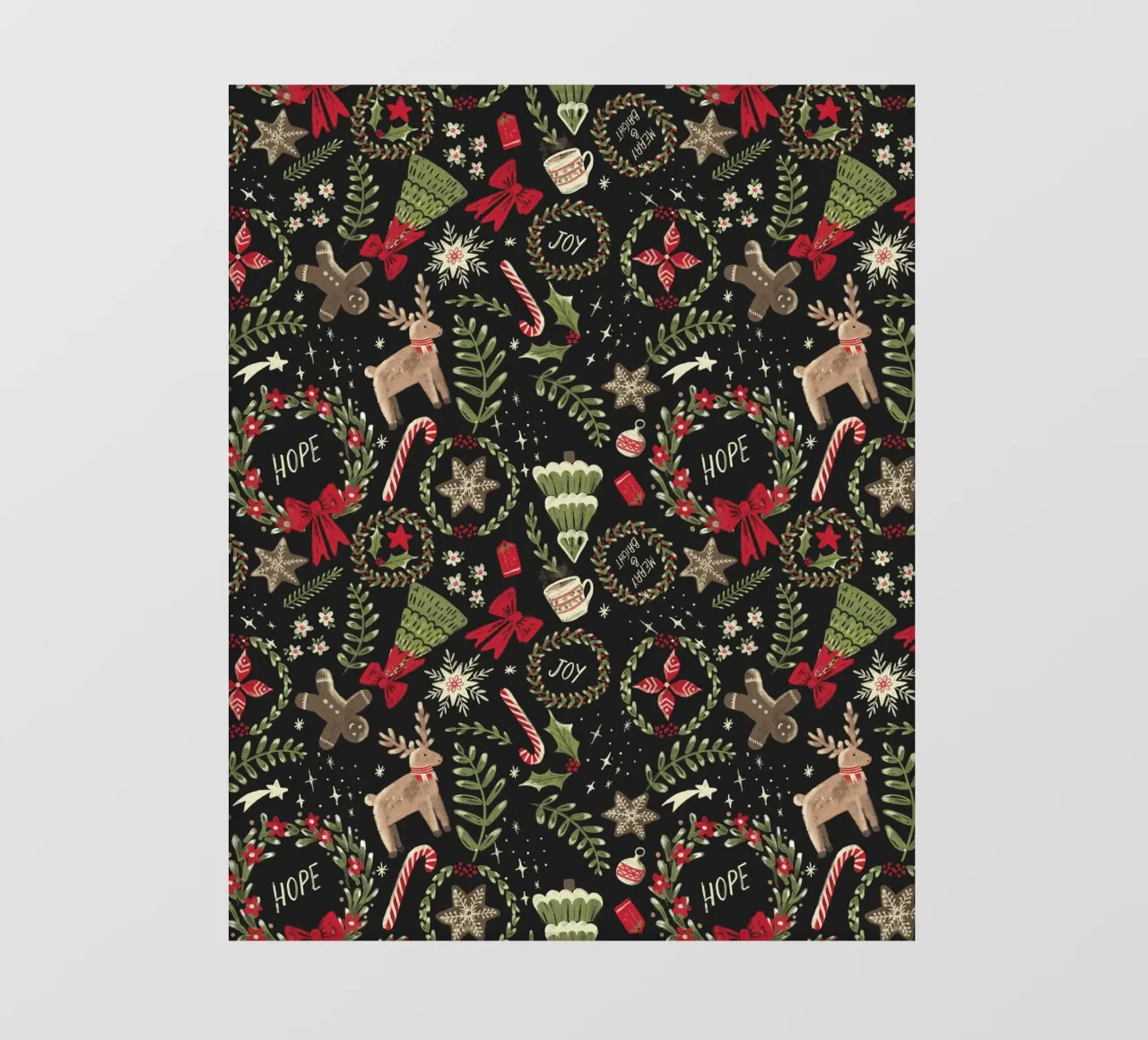Magical Christmas Pattern pellicola backlit da anisillustration
