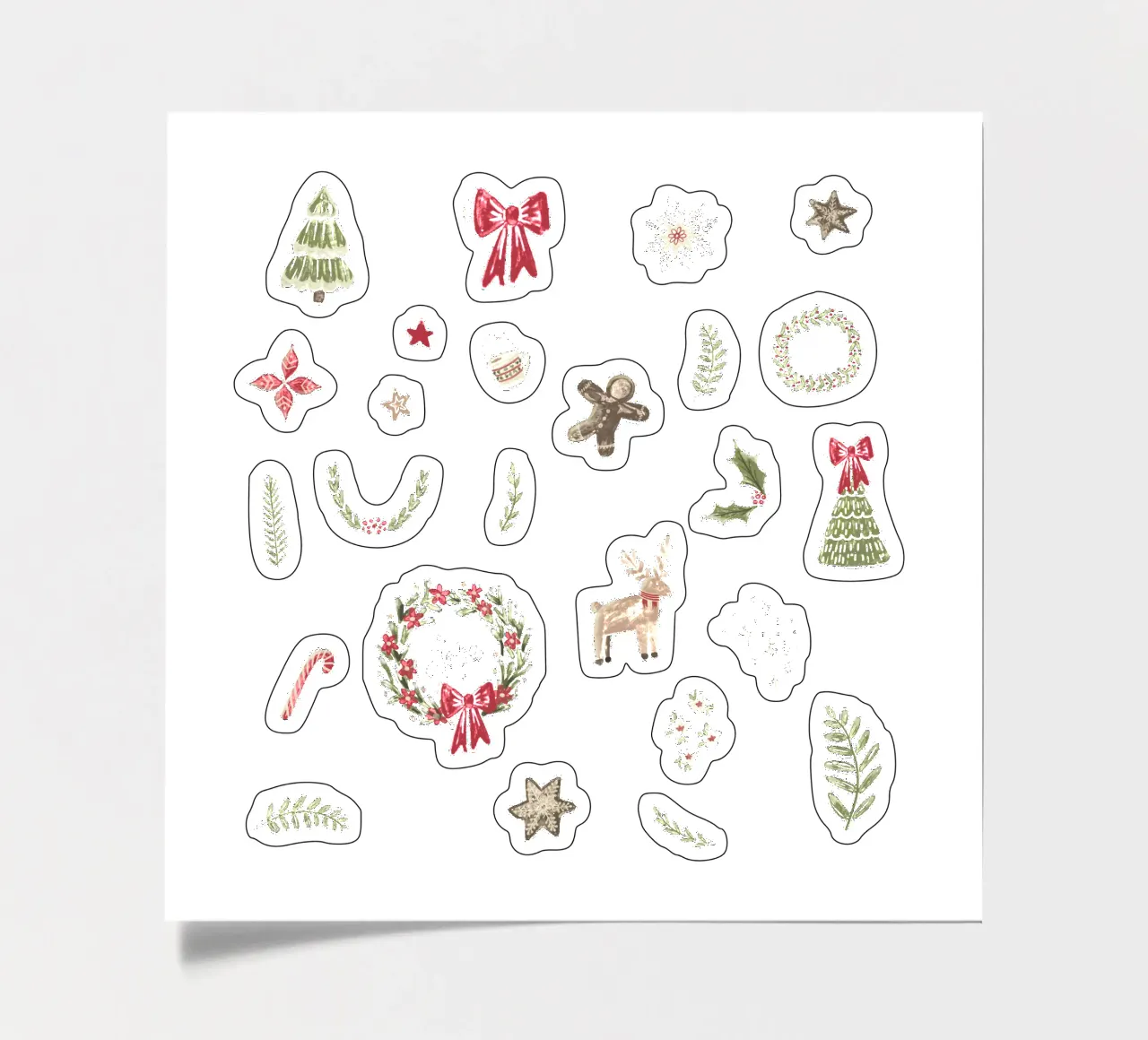 Magical Christmas Pattern sticker sheet by anisillustration