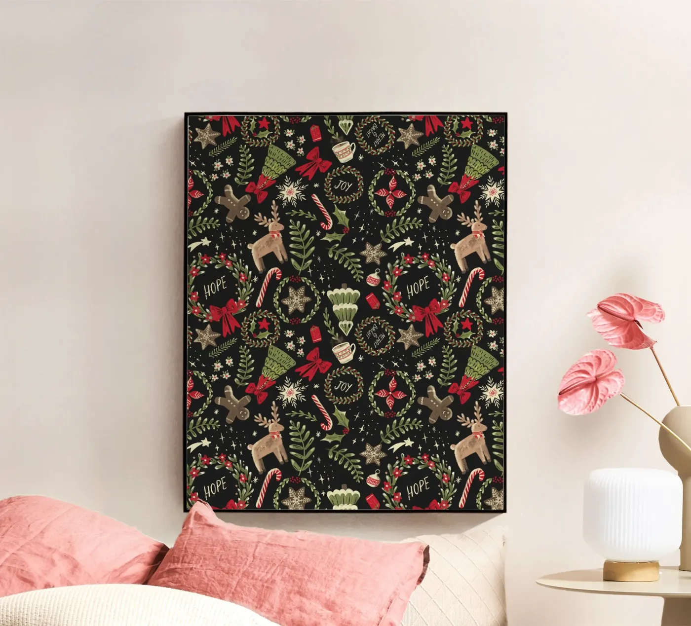 Magical Christmas Pattern plexiglass da anisillustration