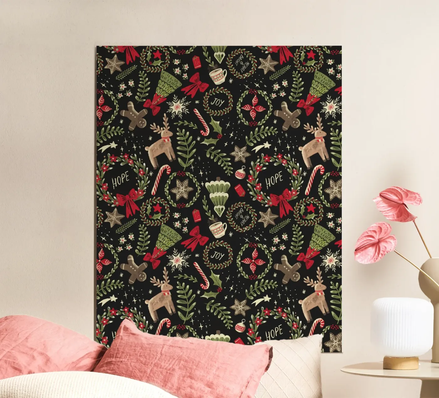 Magical Christmas Pattern poster da anisillustration