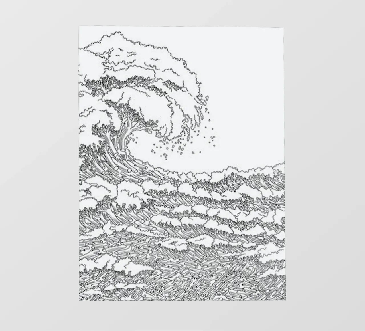 Une rencontre douloureuse avec les vagues film rétro-éclairé de Artascy Art