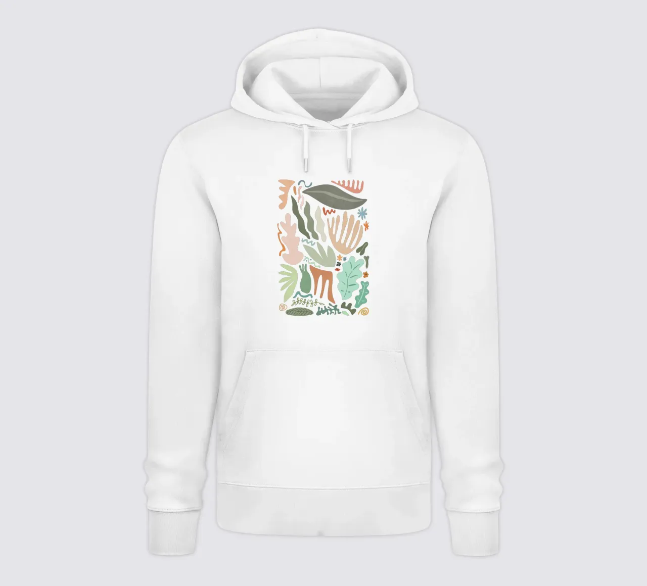 Colore botanico felpa con cappuccio da amini54