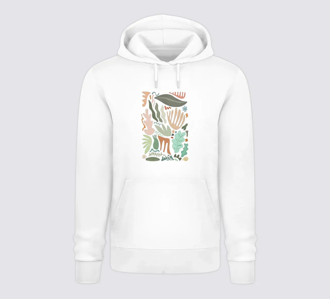Colore botanico felpa con cappuccio da amini54