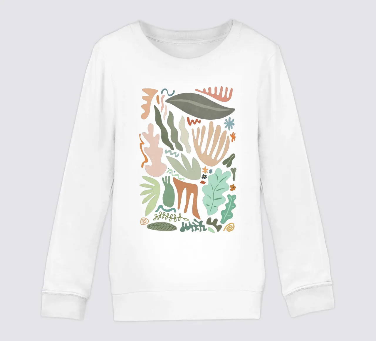 Colore botanico felpa bambino da amini54