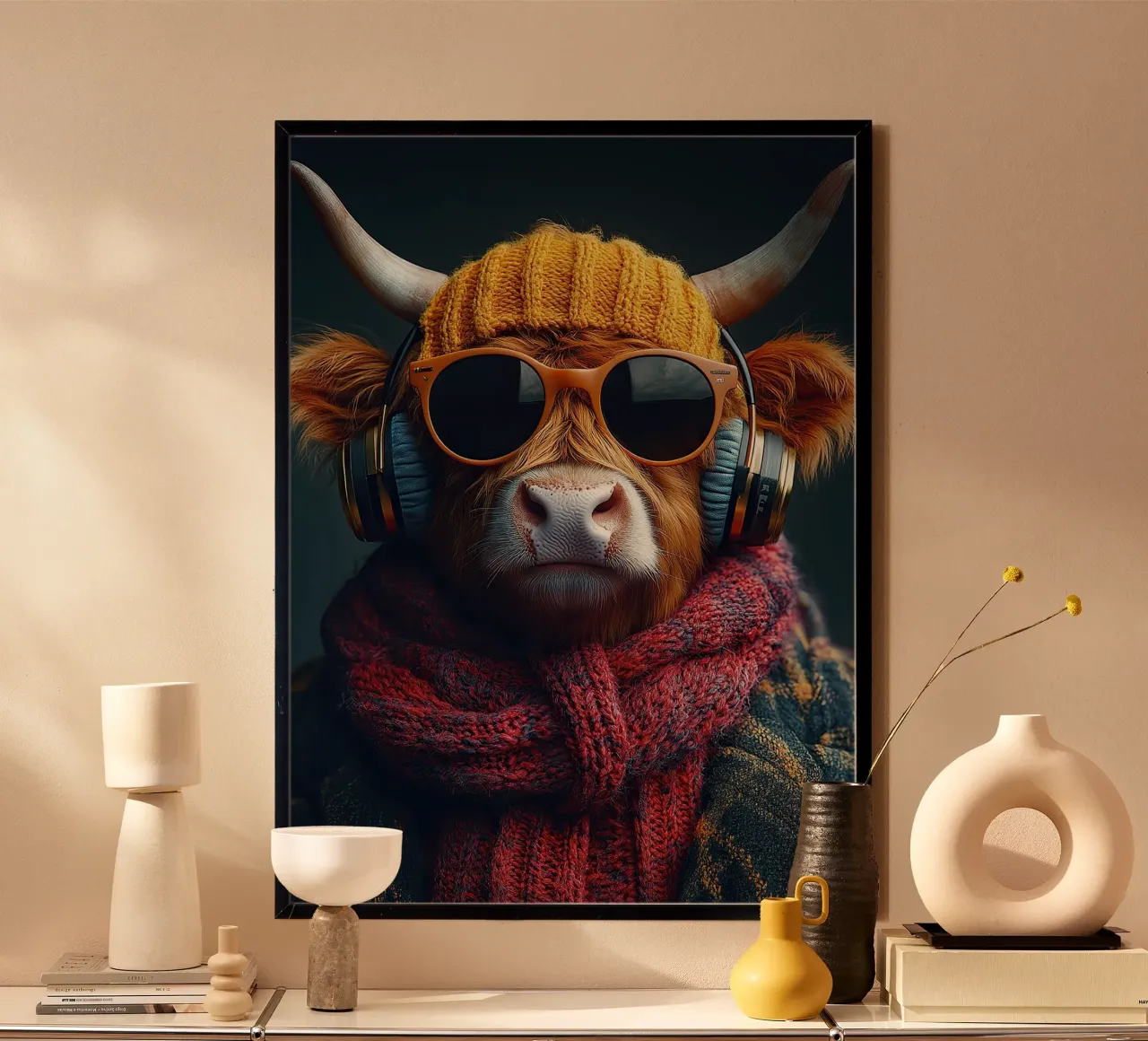 Sound of the Highlands: Die Kuh mit dem Beat carta hahnemühle da Nikis Art Studio