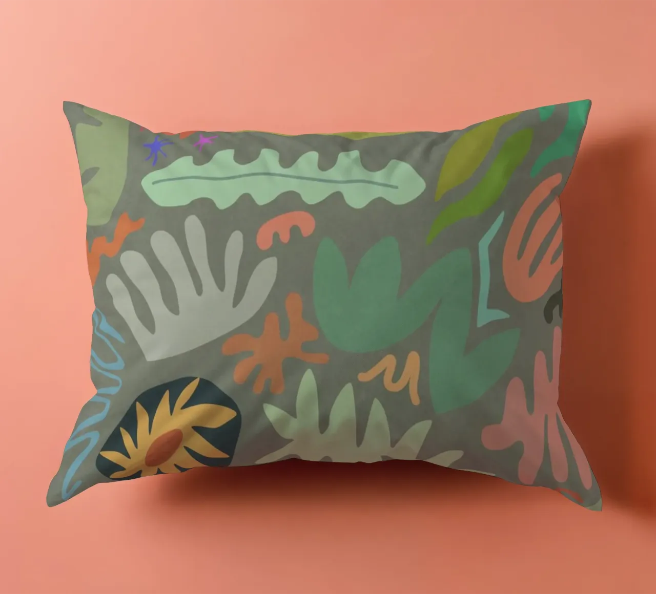 Botanical Color II decorative cushion by amini54