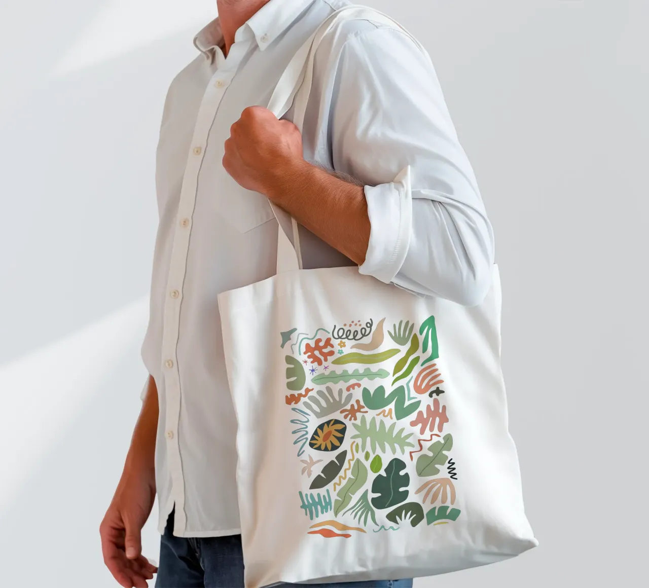 Colore botanico II borsa in juta da amini54