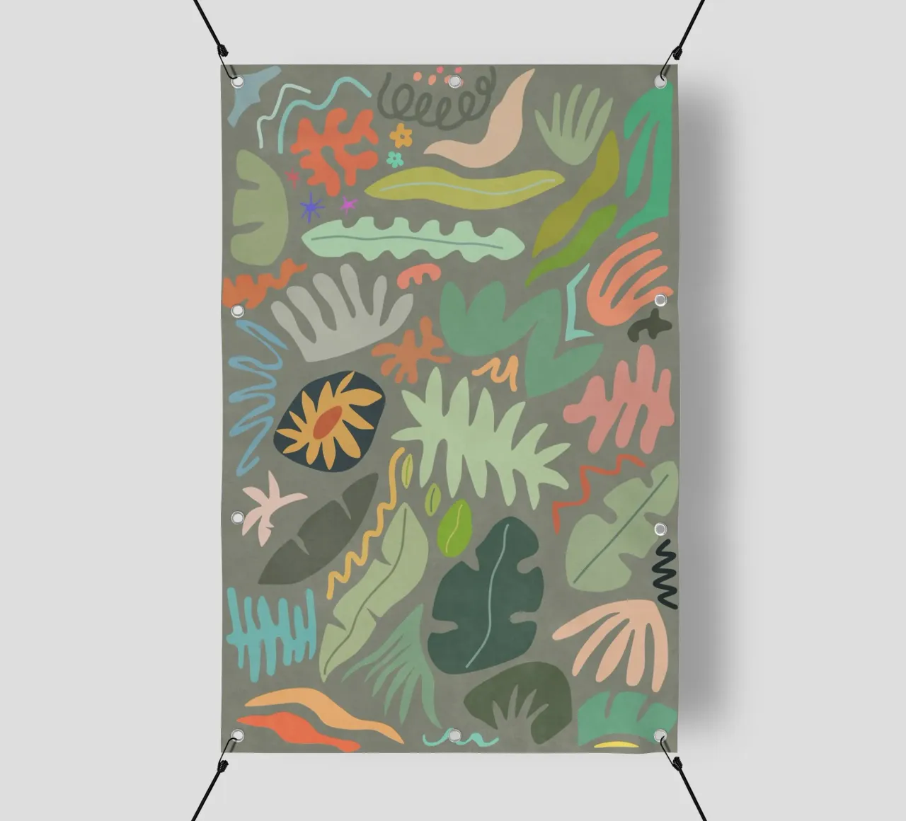 Colore botanico II telo in pvc da amini54