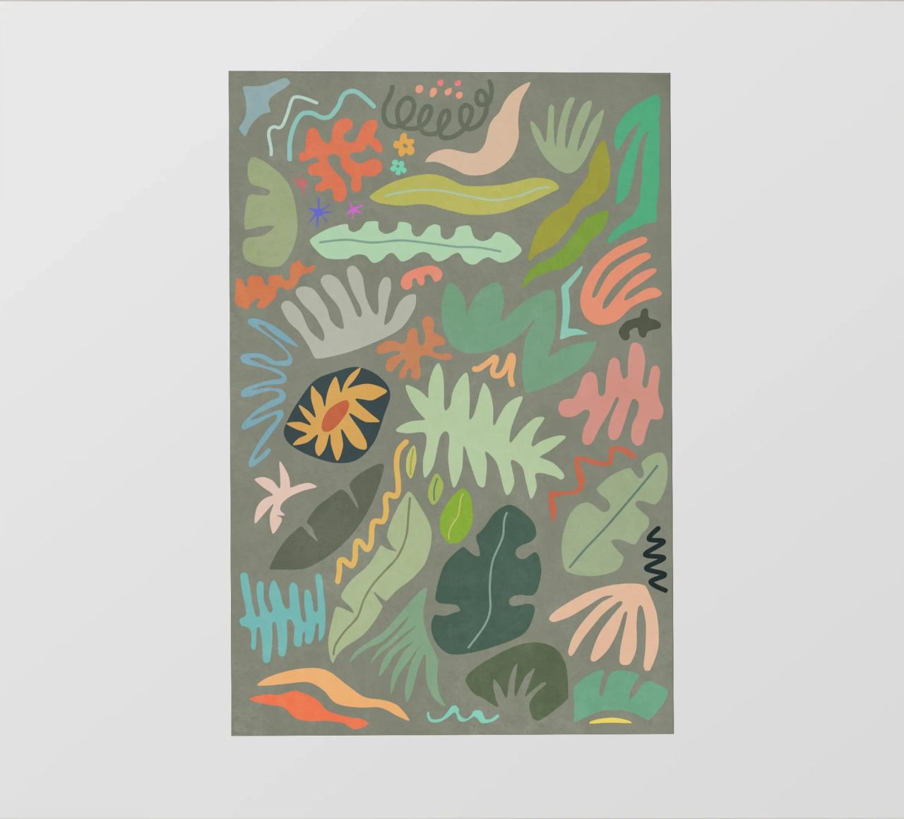 Colore botanico II telo in pvc da amini54