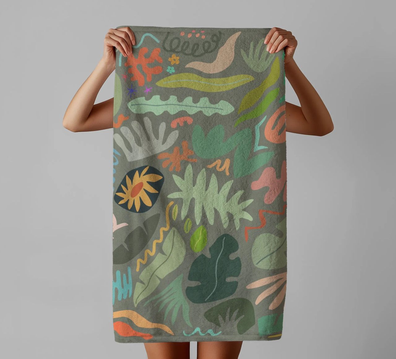 Colore botanico II asciugamano da bagno da amini54