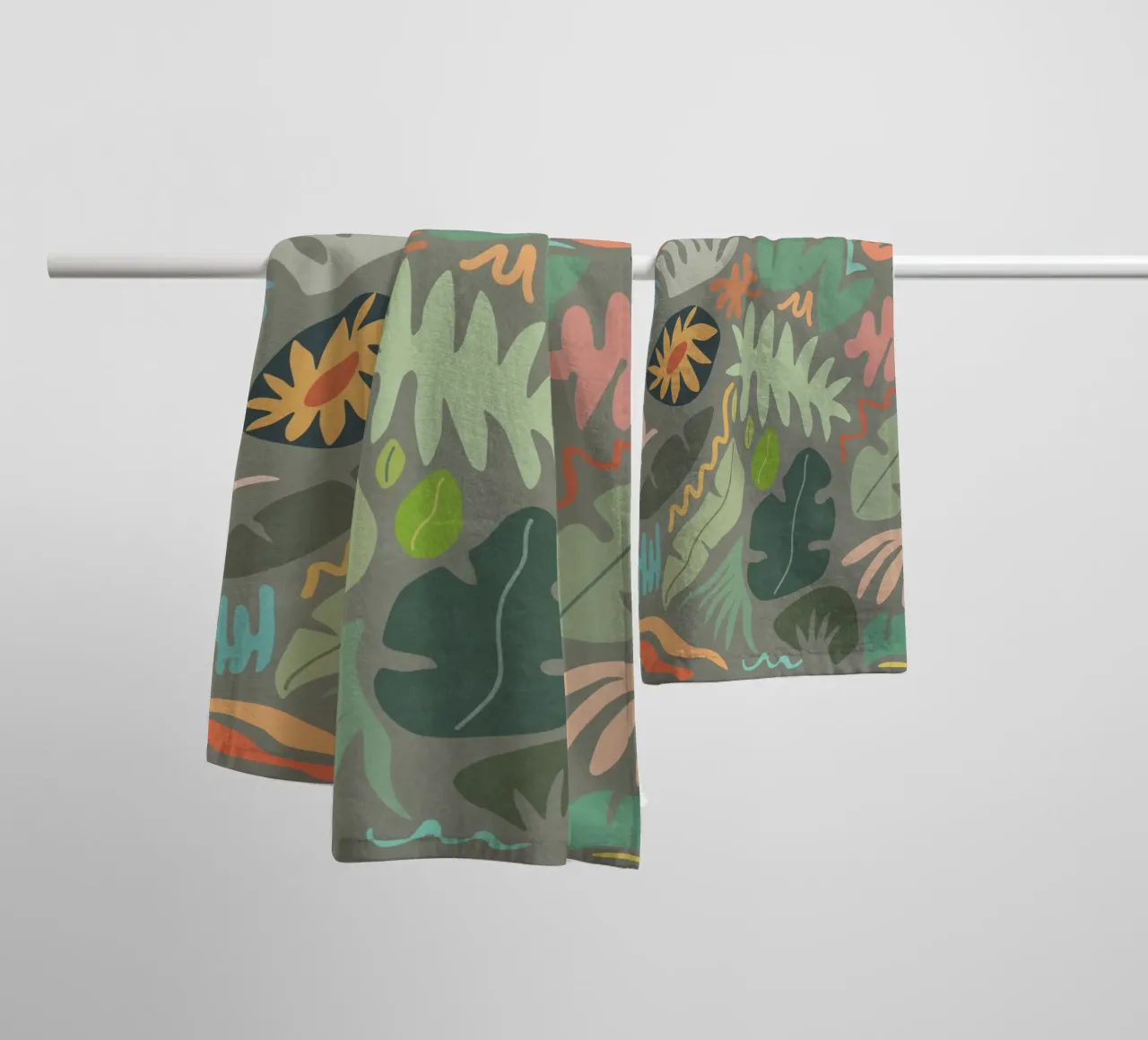 Colore botanico II asciugamano da bagno da amini54