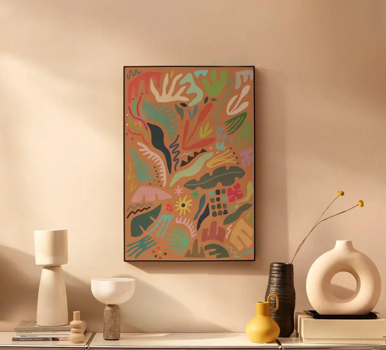 Zomertuin acryl van amini54