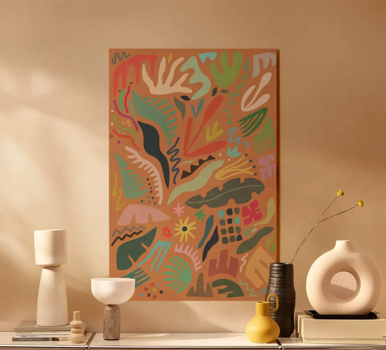 Zomertuin acryl van amini54