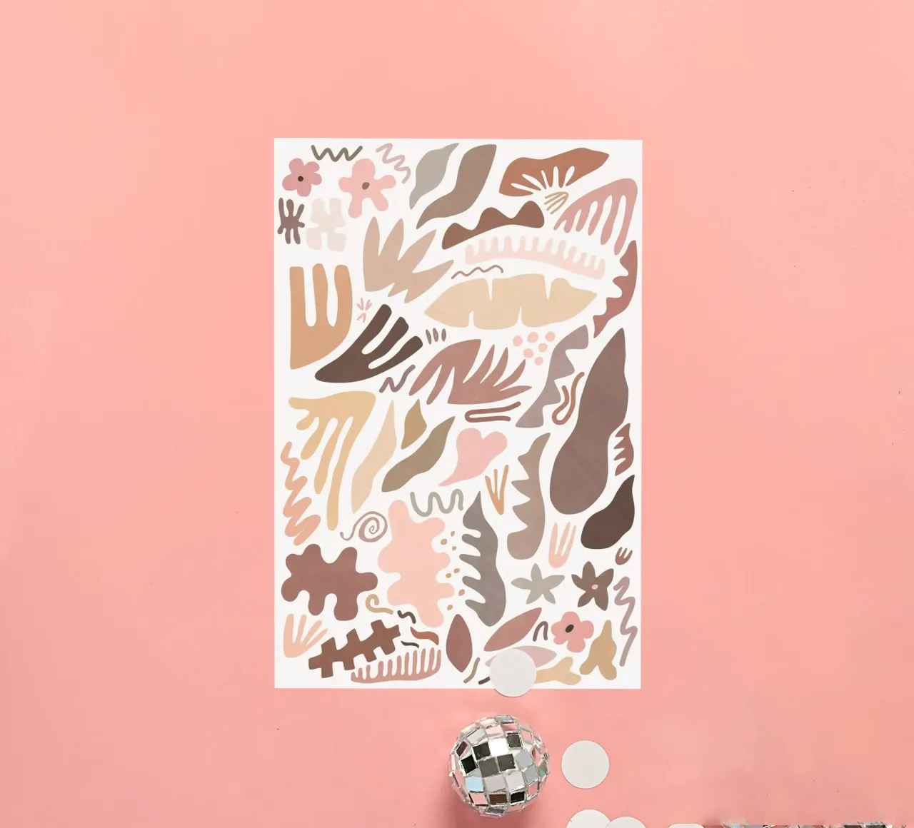 Blush Flora I sticker by amini54