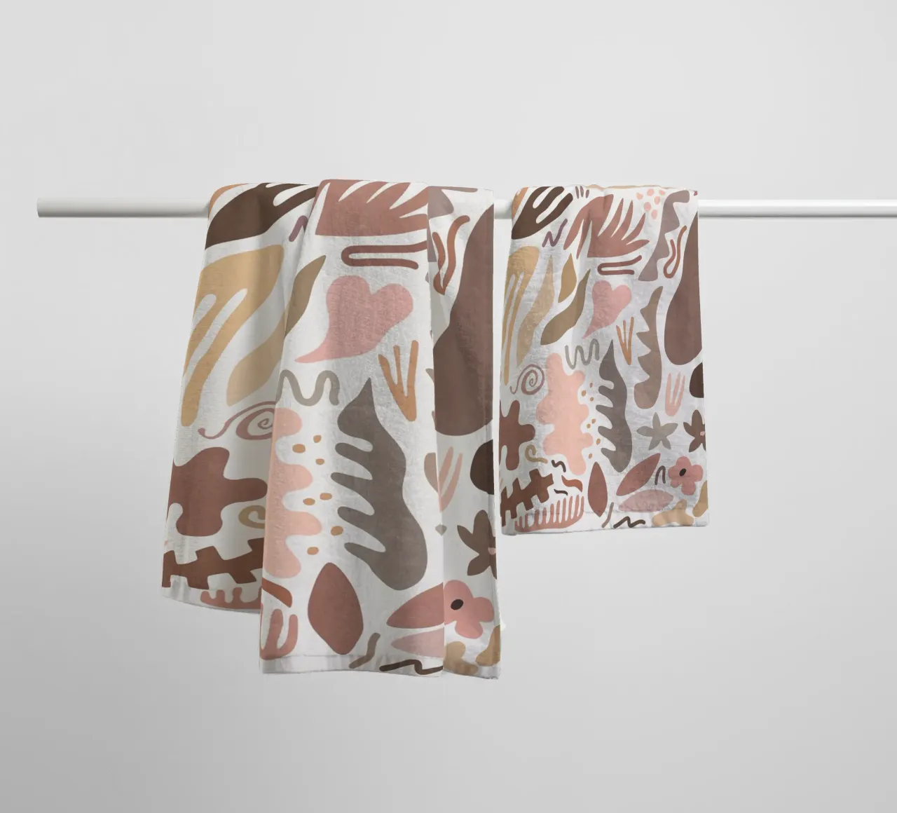 Blush Flora I towel by amini54