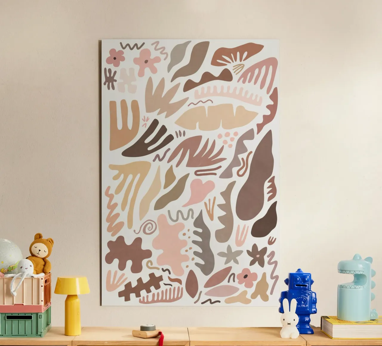 Blush Flora I alluminio dibond da amini54