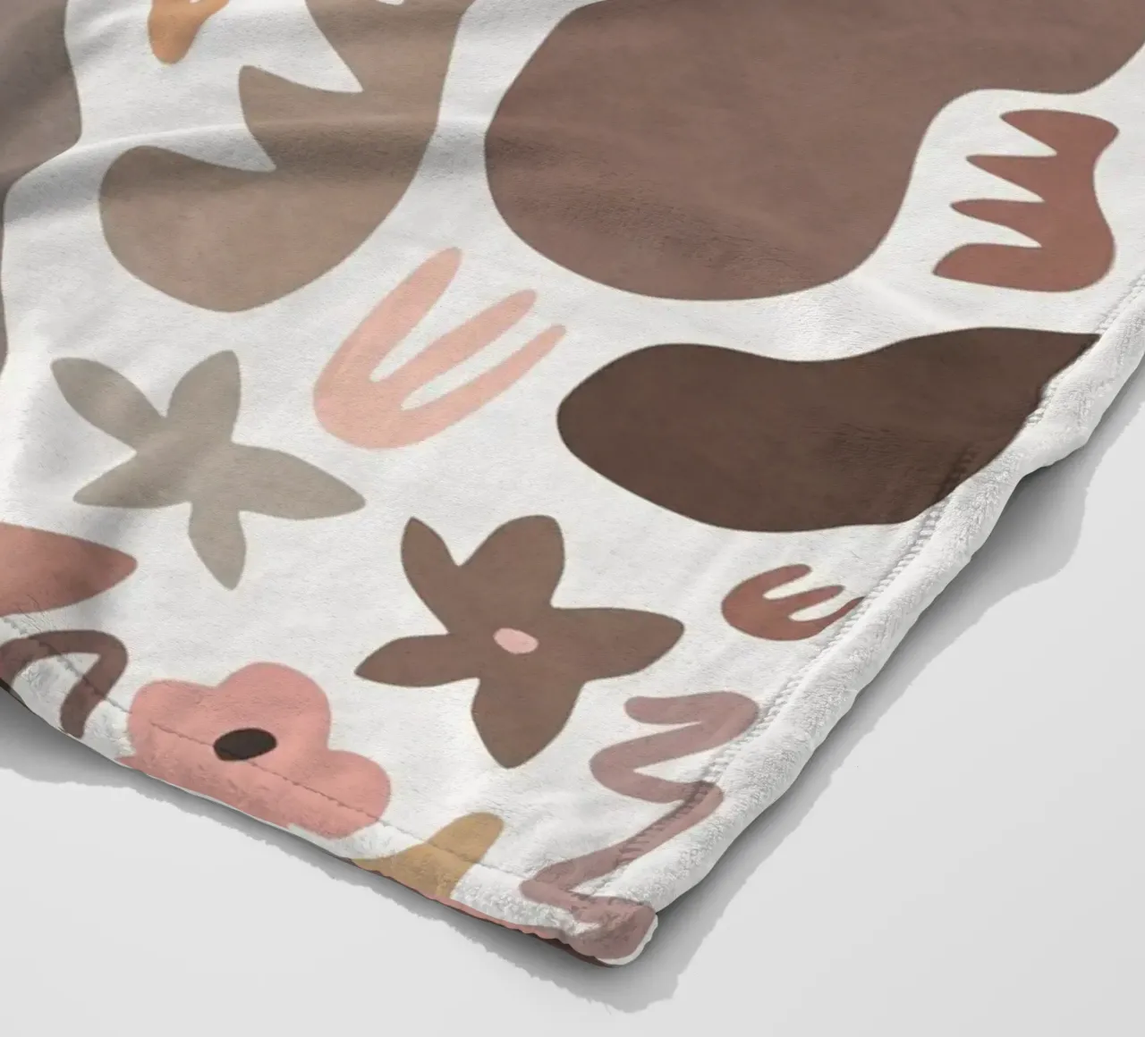 Blush Flora I fleece blanket by amini54