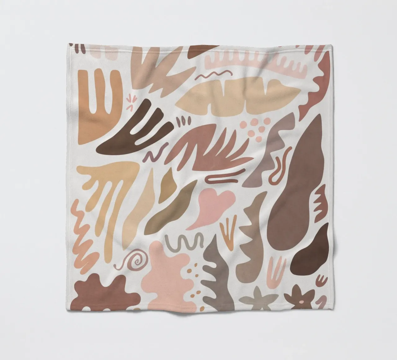 Blush Flora I fleece blanket by amini54