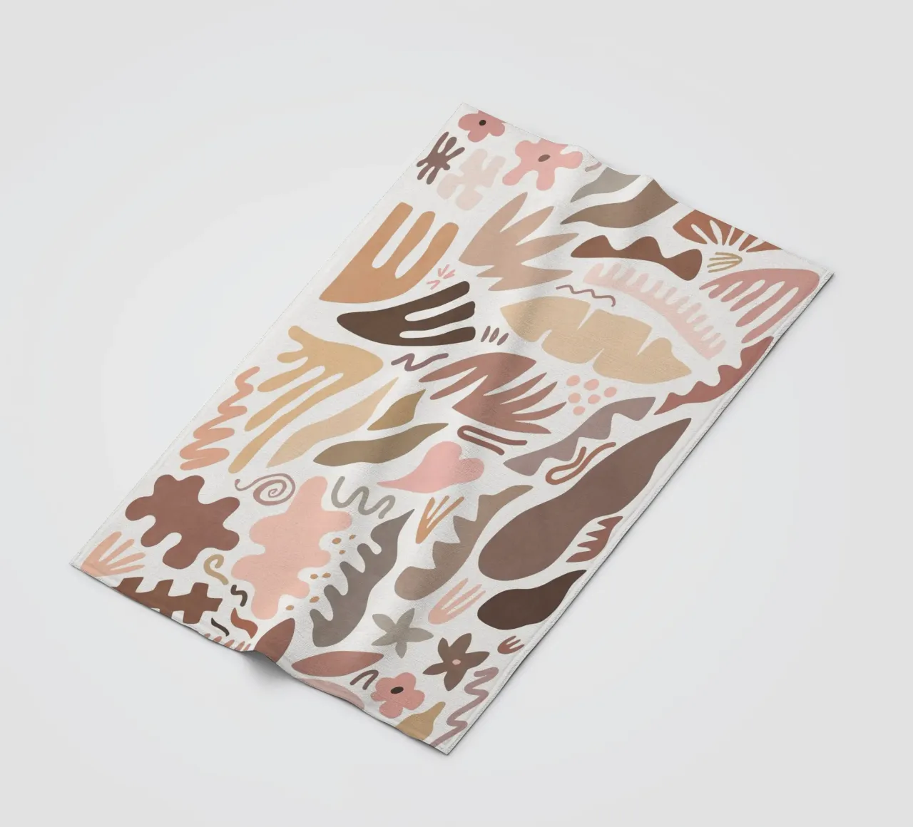 Blush Flora I fleece blanket by amini54