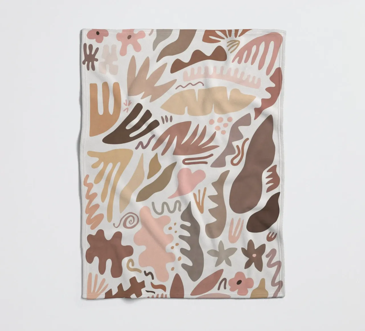 Blush Flora I fleece blanket by amini54