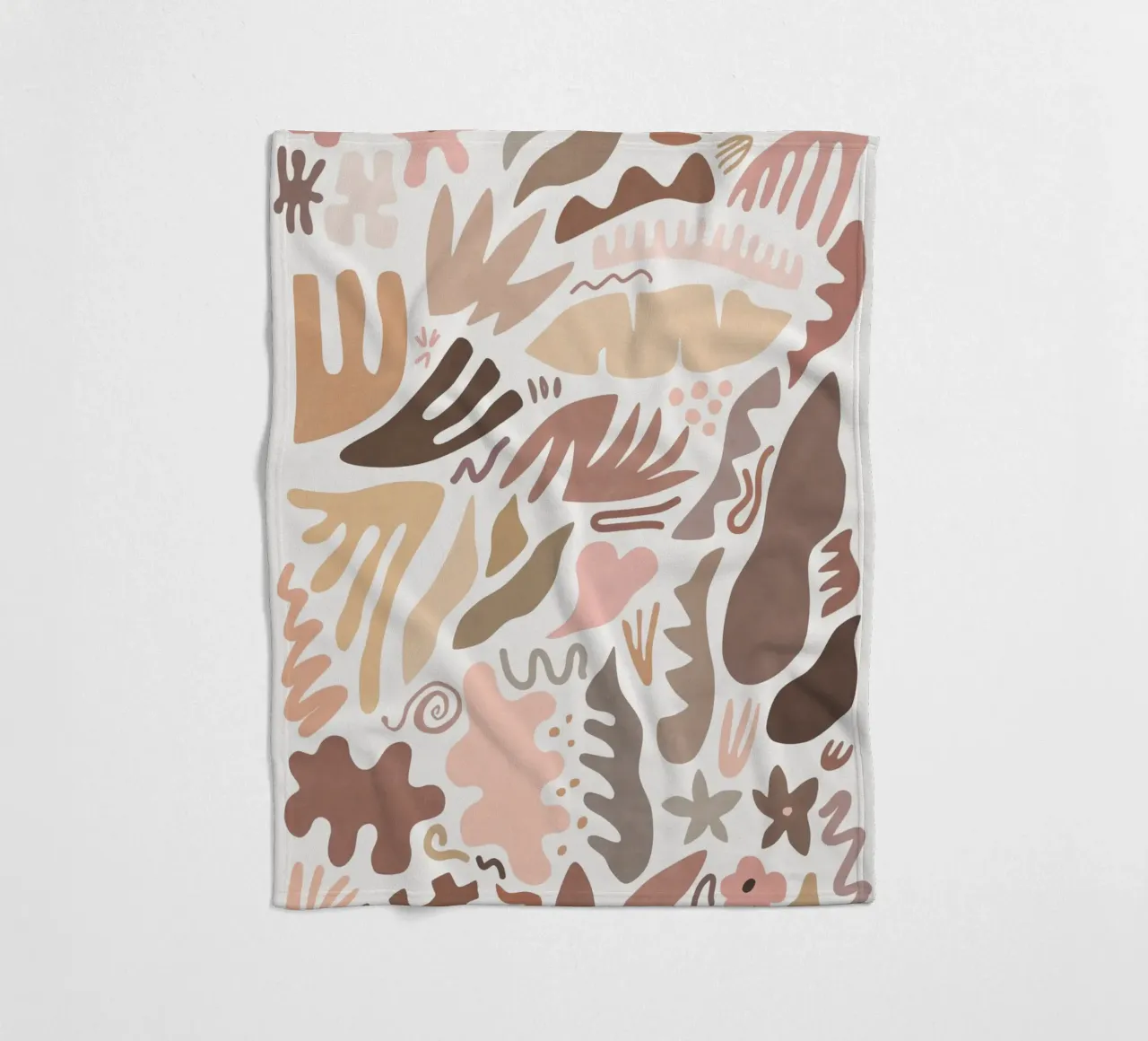 Blush Flora I fleece blanket by amini54