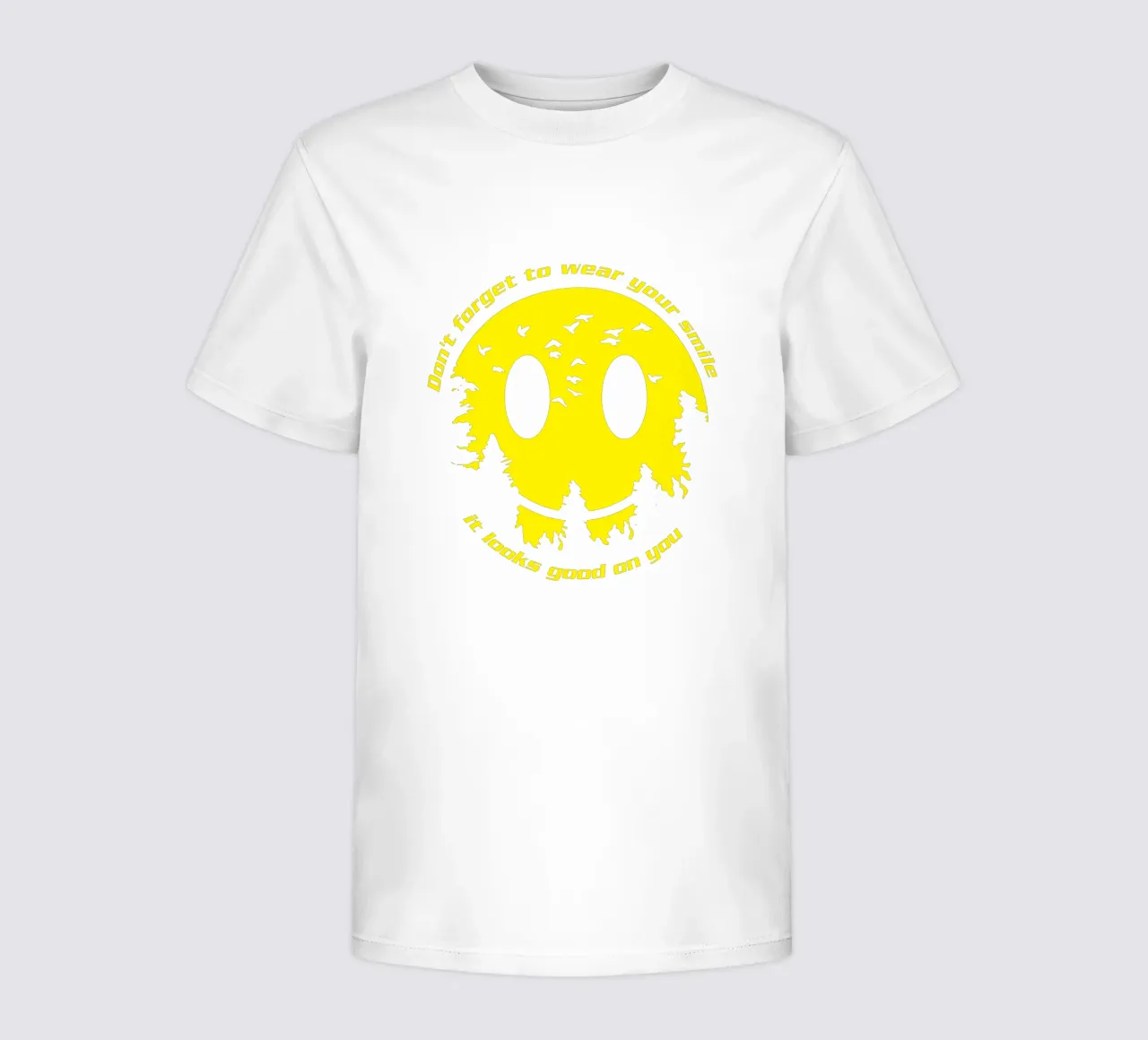 Vergessen Sie nicht, Ihr Lächeln zu tragen Kinder T-Shirt von Gunawan Rb