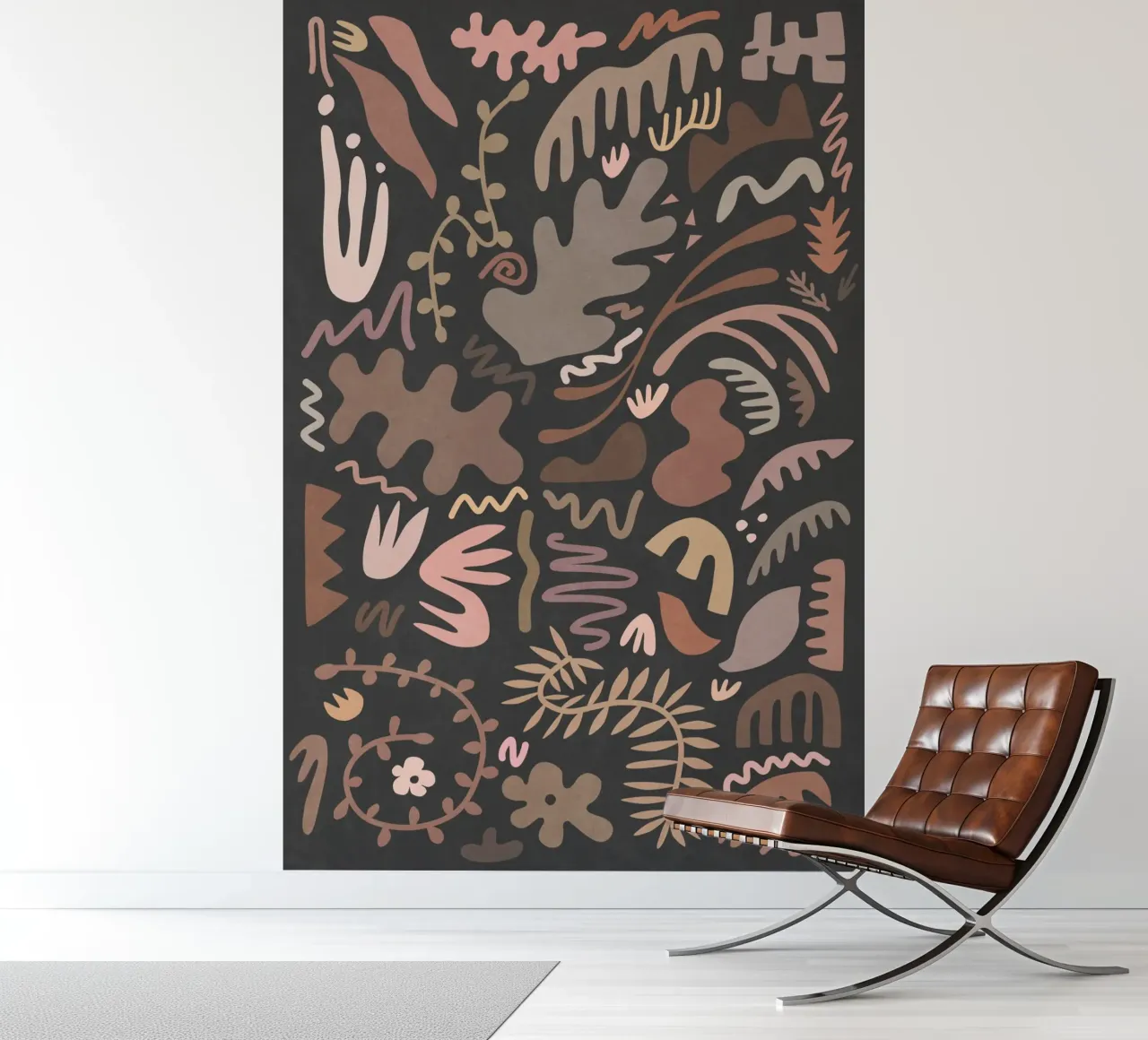 Blush Flora II fotobehang van amini54