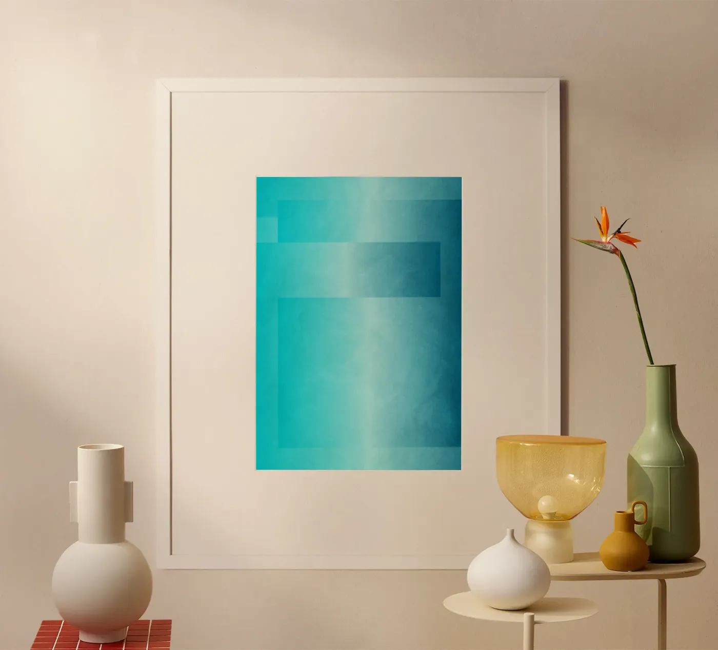 Blue Gradient poster by Dream In Colors